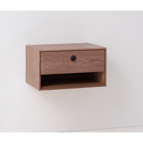Replay Floating Nightstands - Single Drawer with Open Shelf
