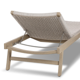 Delano Outdoor Chaise in Washed Brown