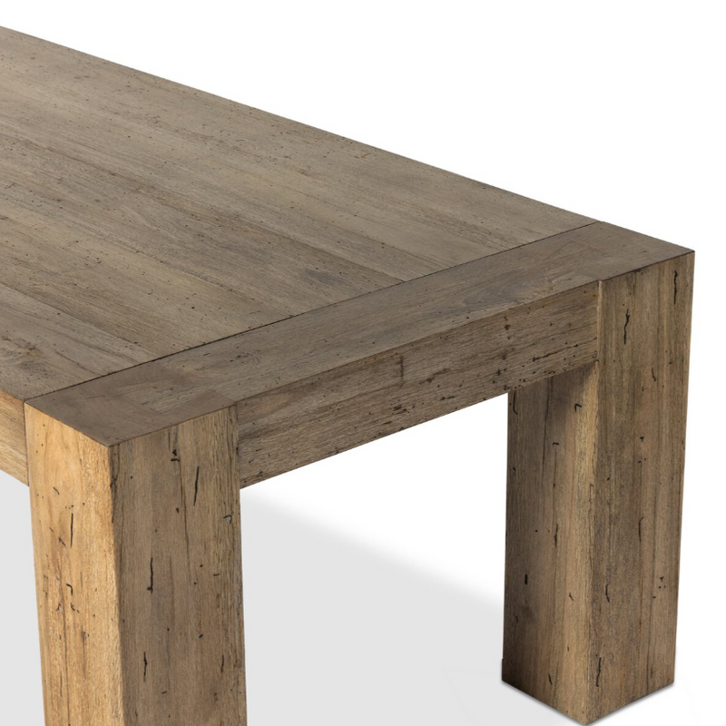 Abaso Dining Table in Rustic Oak