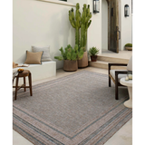Topanga Rug in Natural/Teal