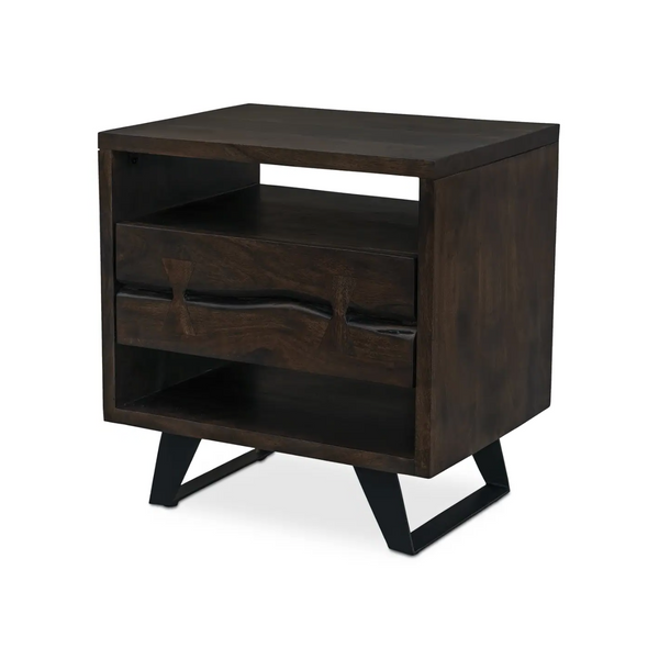 Madagascar Nightstand in Dark Brown
