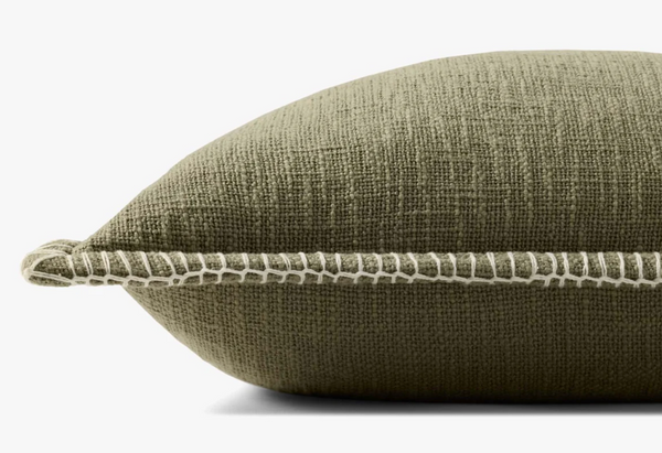 Jody Cushion in Olive 13" x 21"