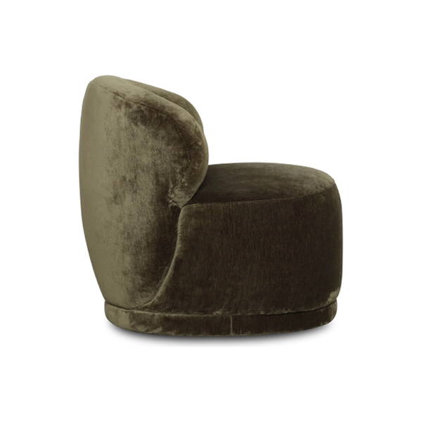 Rollo Club Chair in Distressed Khaki Green