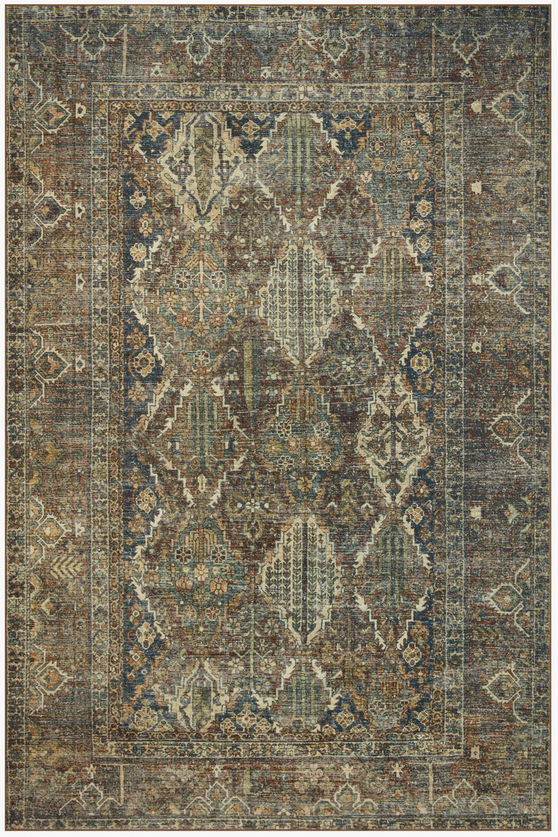 Banks Rug - Spice / Blue