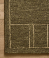Barrow Rug in Olive/Natural