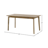 Kenzo Dining Table Small 60" - Natural