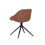 Mccoy Swivel Dining Chair in Cinnamon/November