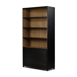 Millie Bookcase in Drifted Matte Black