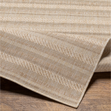 Eagean Outdoor Rug in Light Tan/Stripe