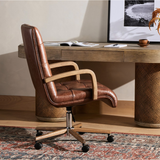 Luca Desk Chair in Sonoma Coco