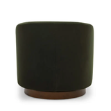 Oscy Swivel Chair in Dark Green