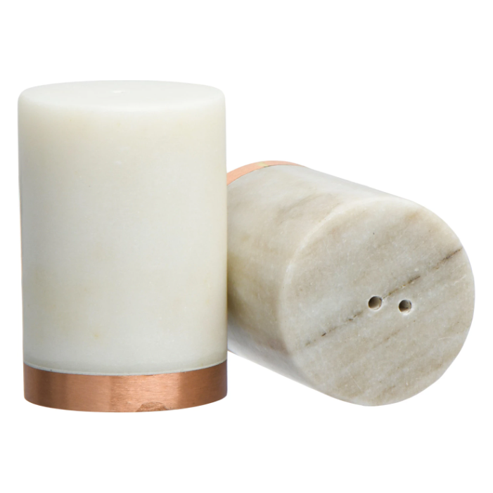 Marble and Copper Salt & Papper Shakers