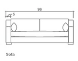 Stirling Sofa in Gr. 16 Wilde Sand (Performance)  - Uptown Unfinished Legs