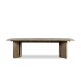 Huxley Outdoor Dining Table in Stained Aged Grey