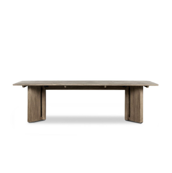 Huxley Outdoor Dining Table in Stained Aged Grey