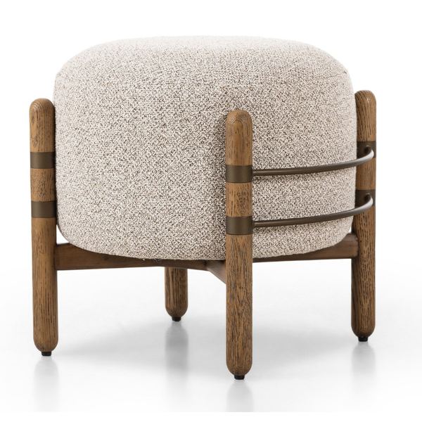 Enfield Ottoman in Astor Stone