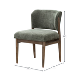 Athens Dining Chair in Olive Chenille
