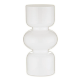 White Glass Bubble Vase - Large