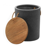 Beban Side Table Natural & Black
