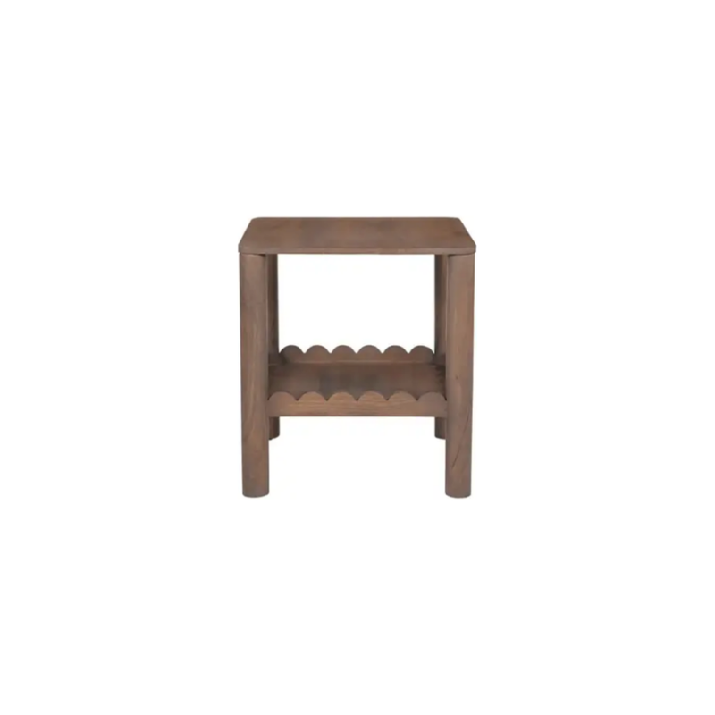 Wiley Side Table in Vintage Brown