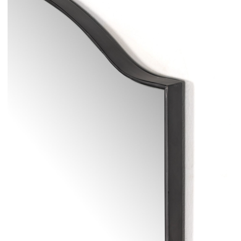Jacques Small Mirror in Gunmetal