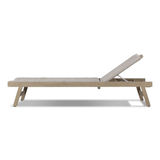 Delano Outdoor Chaise in Washed Brown