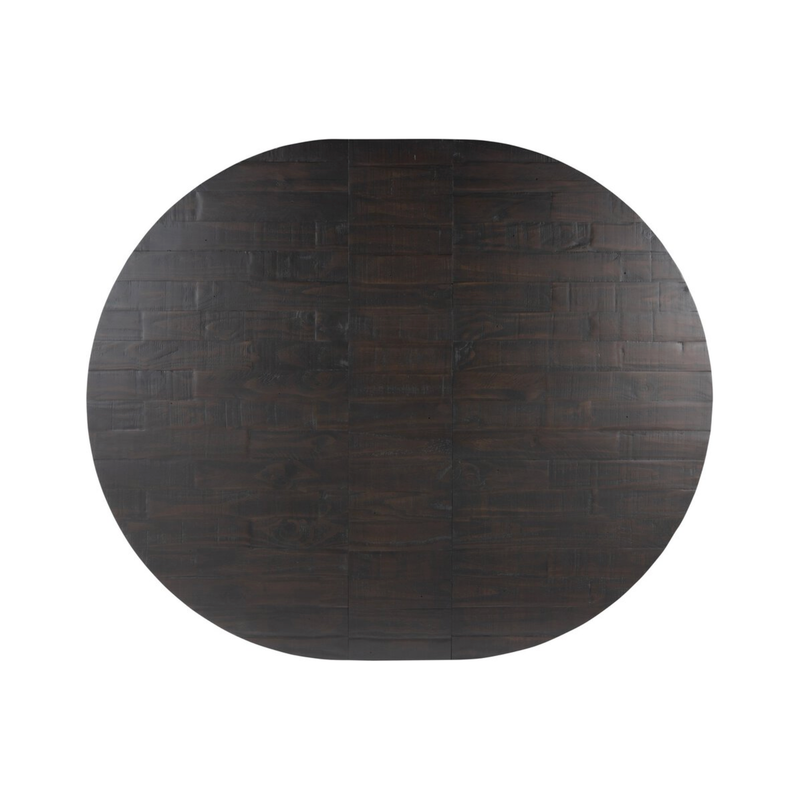 Eberwin Round Ext Dining Table in Dark Carbon