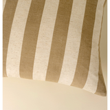 Wide Stripe Cushion - Sand 20" x 20"