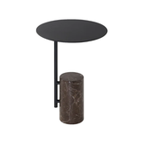 Butler End Table in Brown Marble