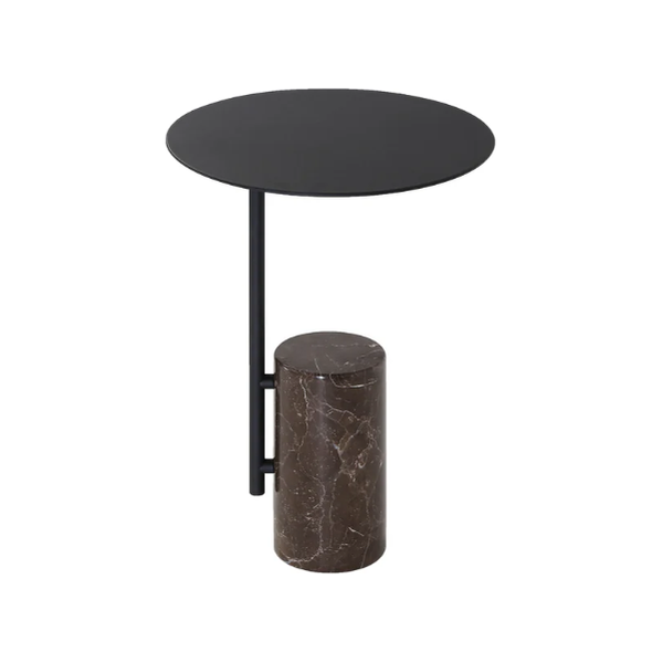 Butler End Table in Brown Marble
