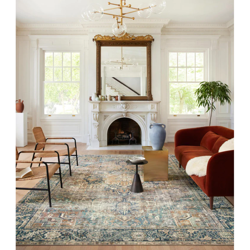 Margot Rug in Terracotta/Lagoon