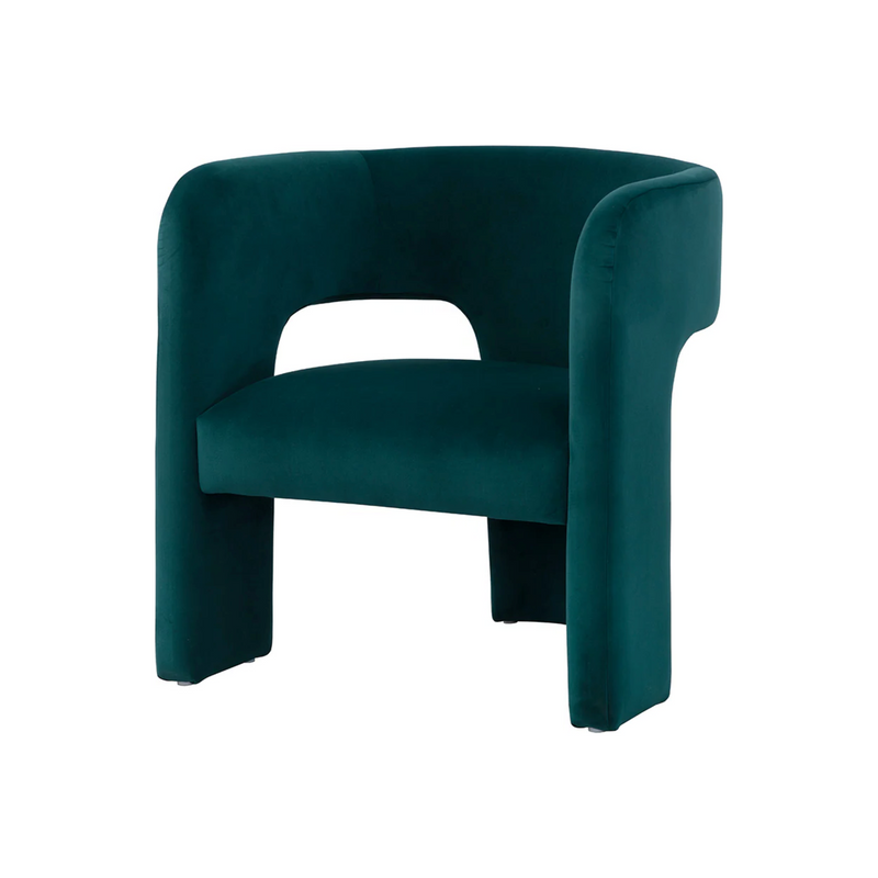 Isidore Chair in Meg Teal