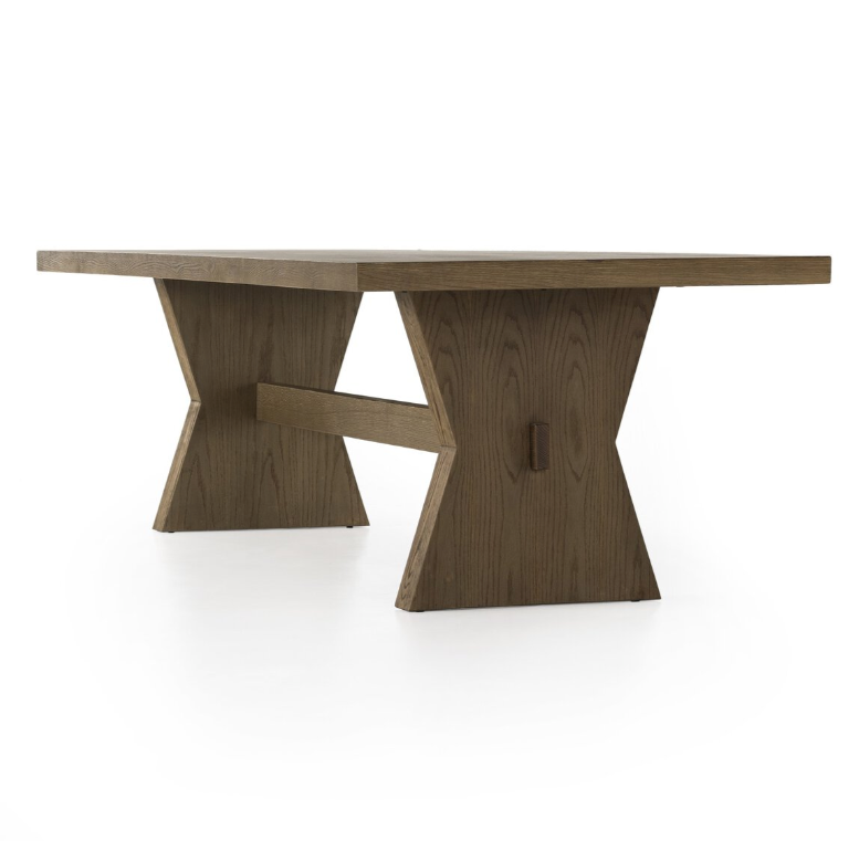 Tia Dining Table in Drifted Oak Solid