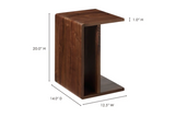 Hiroki Accent Table in Walnut