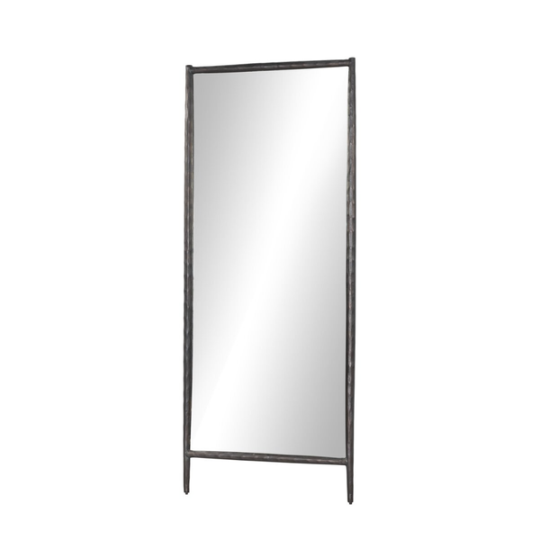 Tapered Floor Mirror in Bronzed Aluminum