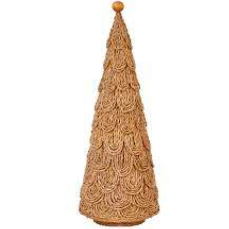 7-1/2" Round x 21"H Handmade Layered Bankuan Cone Tree