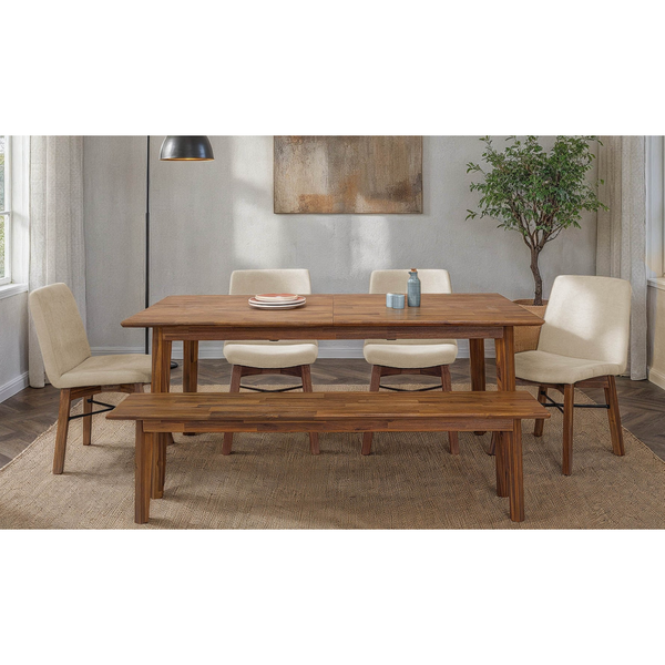 Gia Extension Dining Table - Warm Pecan 71" - 102"