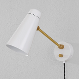 Alex Plug in Sconce in White