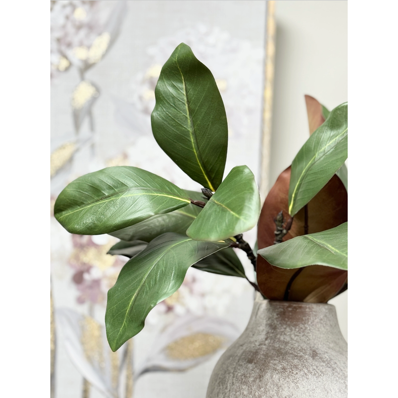 22" Real Touch Magnolia Stem-Natural Green