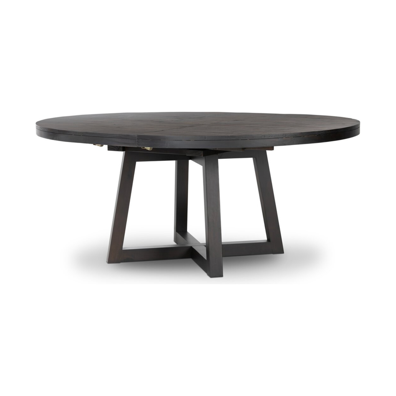 Eberwin Round Ext Dining Table in Dark Carbon