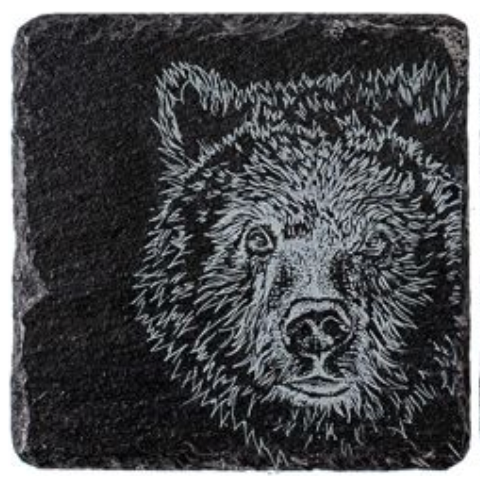 Slate Bear Coasters