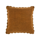 Scalloped Edge Cushion in Bronze