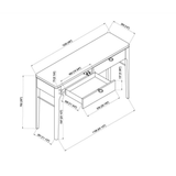 Anello Console Table - Natural Oak
