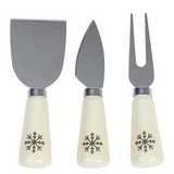 Festive Cheese Knives Gift Set