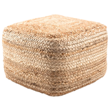 Saba Square Pouf in Sand