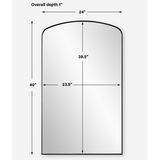 Tordera Arch Mirror, Black