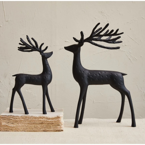 Resin Reindeer in Black