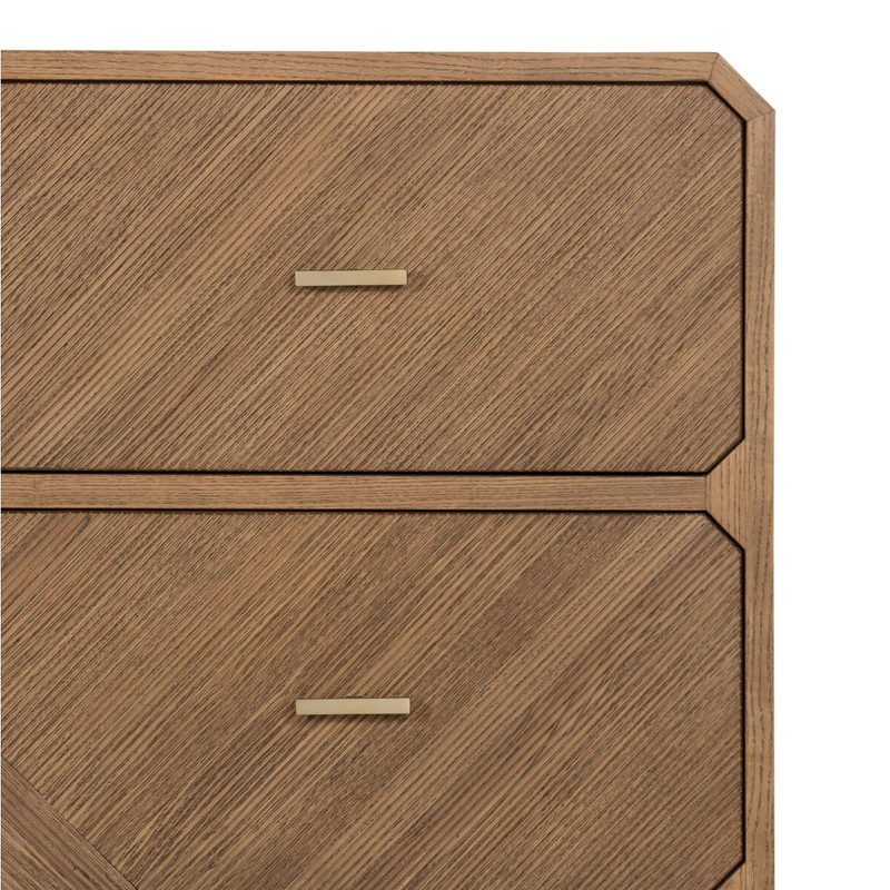 Caspian 6 Drawer Dresser in Natural Ash