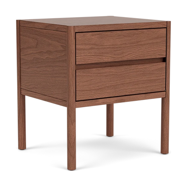 Monarch Double Drawer Nightstand