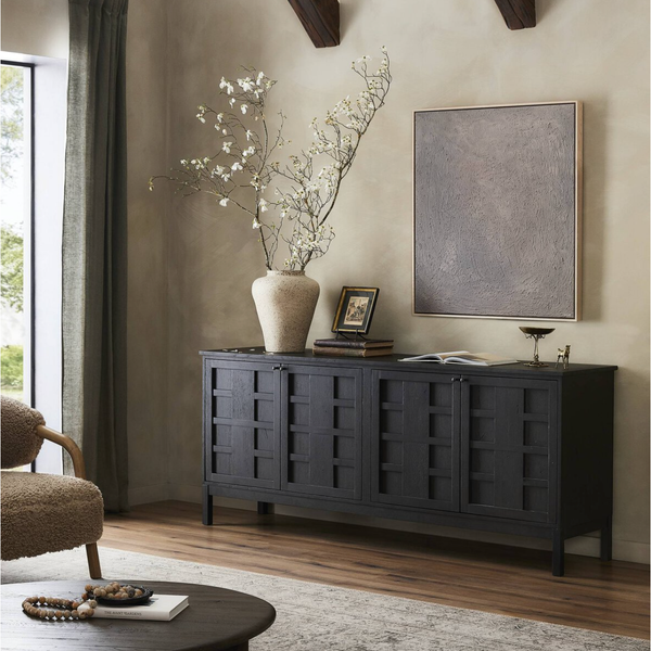 Alessio Sideboard in Smoked Black